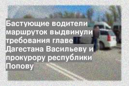 Бастующие водители маршруток выдвинули требования главе Дагестана Васильеву и прокурору республики Попову