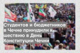 Студентов и бюджетников в Чечне принудили к шествию в День Конституции Чечни