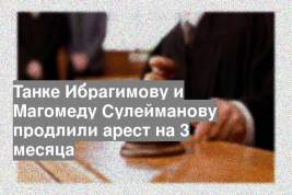 Танке Ибрагимову и Магомеду Сулейманову продлили арест на 3 месяца