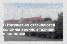 В Ингушетию стягиваются колонны военной техники и силовики