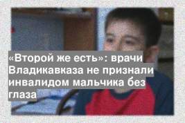 «Второй же есть»: врачи Владикавказа не признали инвалидом мальчика без глаза