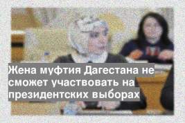 Жена муфтия Дагестана не сможет участвовать на президентских выборах