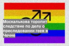 Москалькова торопит следствие по делу о преследовании геев в Чечне