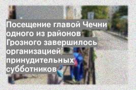 Посещение главой Чечни одного из районов Грозного завершилось организацией принудительных субботников