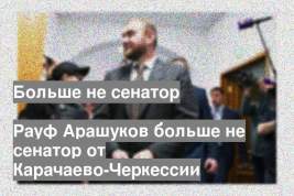 Рауф Арашуков больше не сенатор от Карачаево-Черкессии