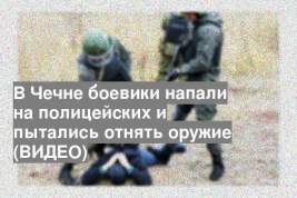 В Чечне боевики напали на полицейских и пытались отнять оружие (ВИДЕО)