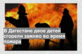 В Дагестане двое детей сгорели заживо во время пожара
