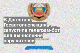 В Дагестане Госавтоинспекция запустила телеграм-бот для вычисления нарушителей