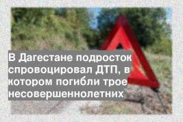 В Дагестане подросток спровоцировал ДТП, в котором погибли трое несовершеннолетних
