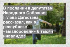 В послании к депутатам Народного Собрания Гглава Дагестана рассказал, как в республике «выздоровели» 6 тысяч инвалидов