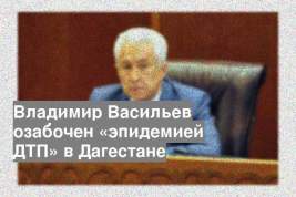 Владимир Васильев озабочен «эпидемией ДТП» в Дагестане
